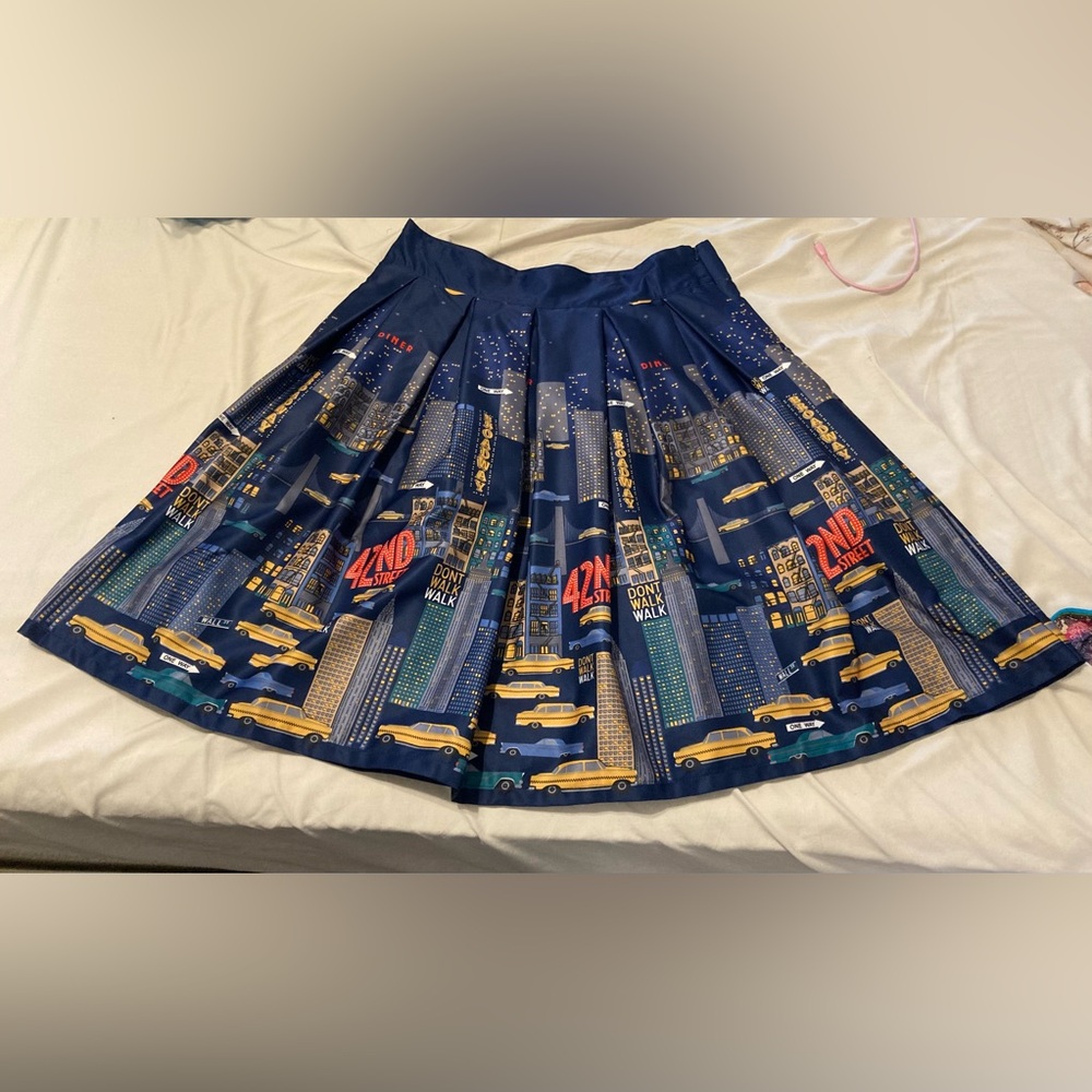 Lindy Bop Sinead New York City Print Swing Vintage 1950’s Style Skirt.